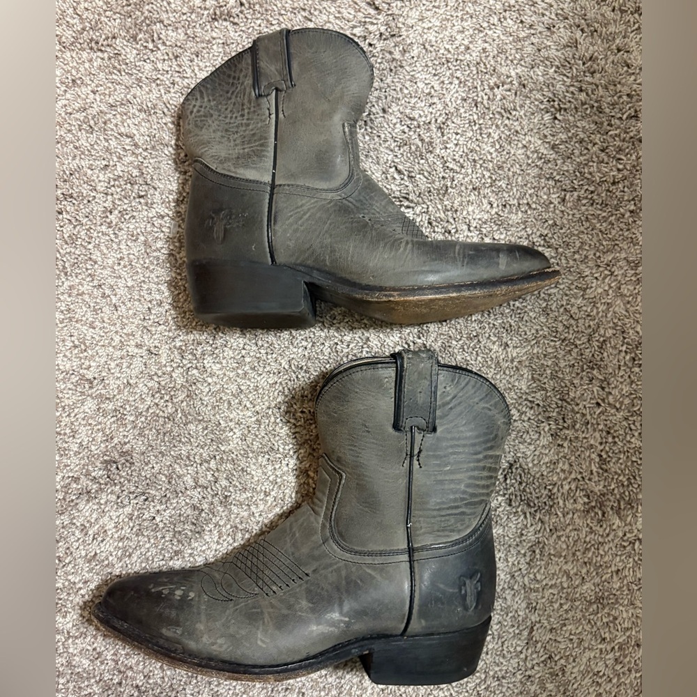 Frye Gray Ankle Boots